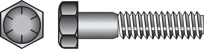 Screws for Plastic and PVC Connections-HILLMAN 5/8 in. D X 1-1/2 in. L Heat Treated Steel Hex Head Cap Screw 25 pk