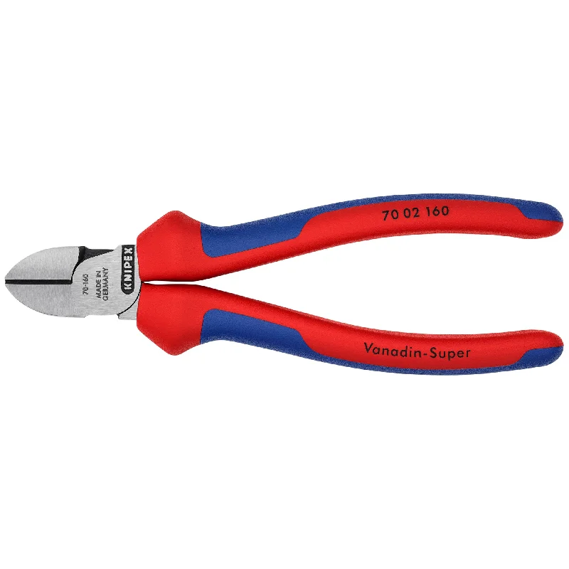 Pliers with Soft Handles for Comfort-Knipex 70 02 160 6 1/4" Diagonal Cutters