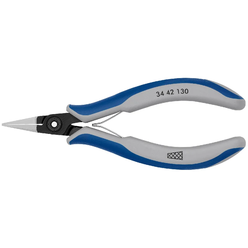 Needle Nose Pliers for Fine Detailing-Knipex 34 42 130 5 1/4" Electronics Gripping Pliers