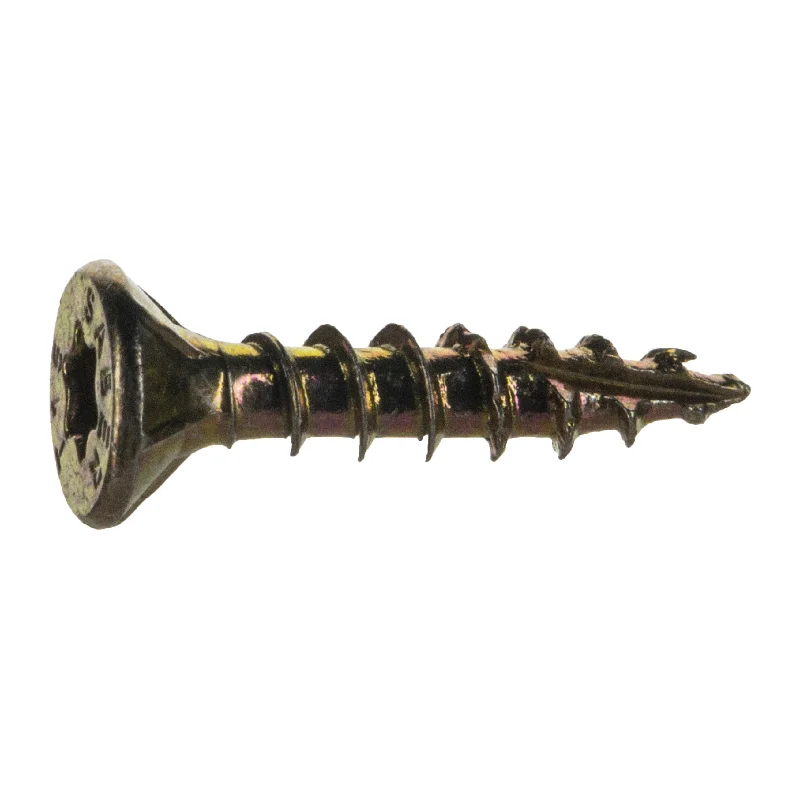 Screws for Securing Floorboards and Panels-#6 x 3/4" Zinc Plated Steel Star Drive Interior Nibs Bugle Head Wood Screws