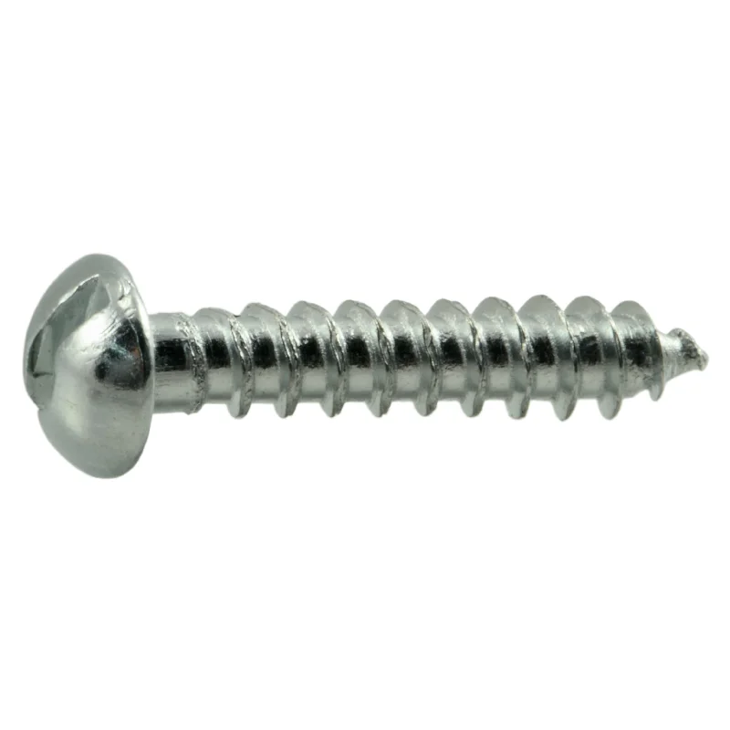 Screws with Washers for Extra Stability-#6 x 3/4" Zinc Plated Steel Slotted Round Head Wood Screws (170 pcs.)