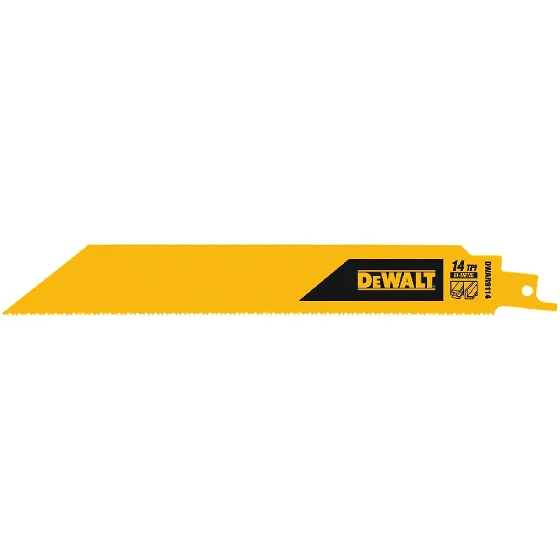 Diamond Edge Saw Blades for Tough Cutting Jobs-DeWalt DWAR9114-15 9" 14TPI 1" Recip Saw Blade - 15 Pack