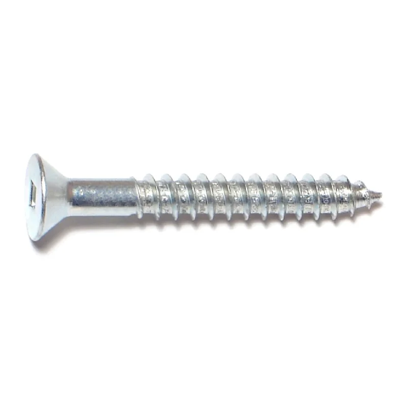 High-Strength Screws for Industrial Applications-#14 x 2" Zinc Square Drive Flat Head Wood Screws (24 pcs.)