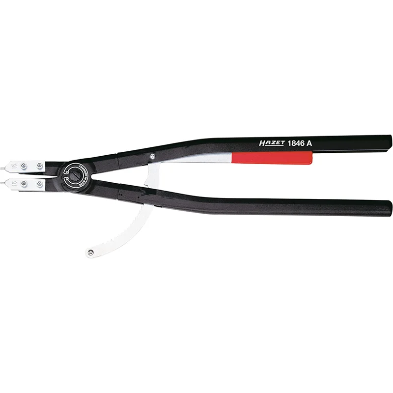 Professional-Grade Pliers for Mechanics-Hazet 1846A-5 Lockring Pliers, Straight, 122 – 300mm