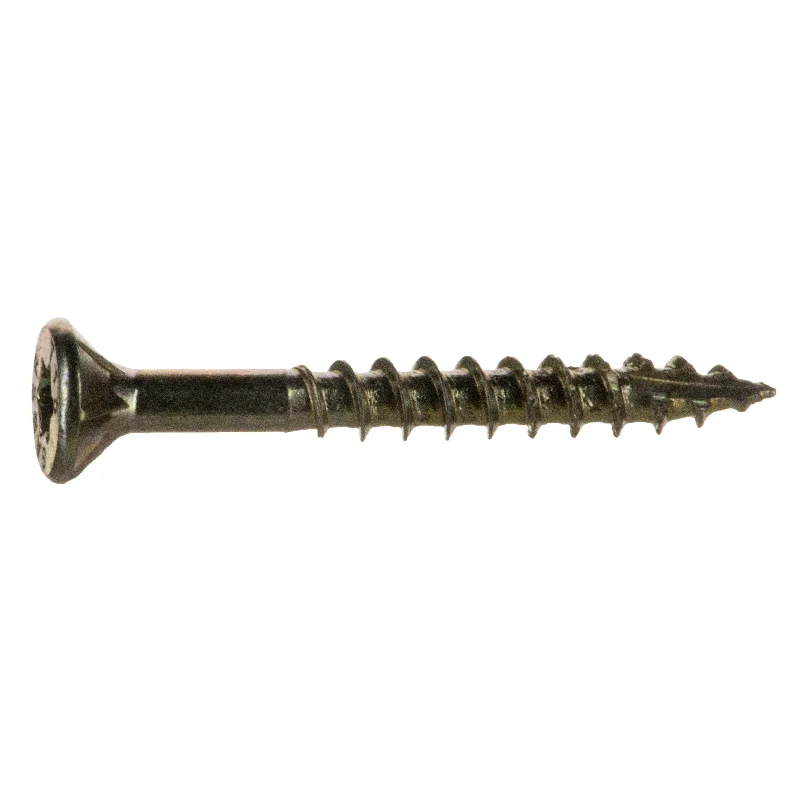 Multi-Purpose Screws for Home Improvement-#6 x 1-1/4" Zinc Plated Steel Star Drive Interior Nibs Bugle Head Wood Screws