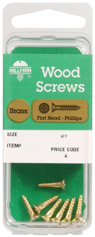 Screws for Securing Electrical Wiring and Cables-Hillman No. 10 x 2-1/2 in. L Phillips Wood Screws 2 pk (Pack of 10)