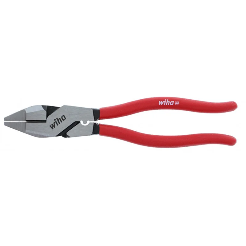 Pliers for Precision Automotive Repairs-Wiha Tools 32624 Classic Grip NE Style Lineman’s Pliers with Crimpers 9.5 Inch