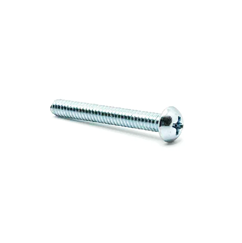 Machine Screws for Precision Work-#10-24 x 1-1/2in UNC Phillips Round Machine Screw Clear Zinc