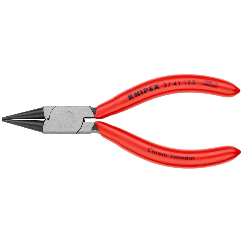 Strong Grip Pliers for Plumbing Work-Knipex 37 41 125 5" Electronics Gripping Pliers-Round Pointed Tips