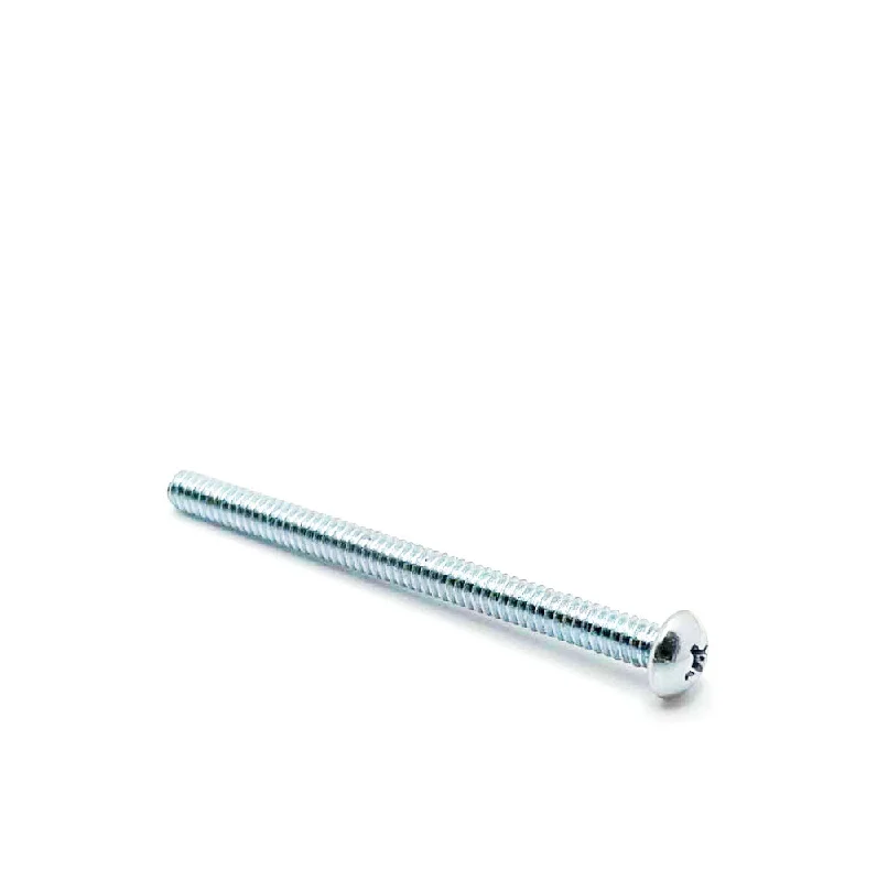 Sheetrock Screws for Drywall Installation-#10-24 x 2-1/2in UNC Phillips Round Machine Screw Clear Zinc