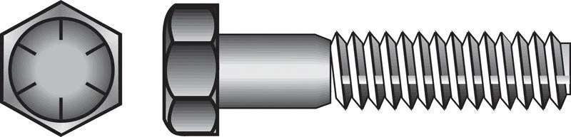 Heavy-Duty Screws for Construction Sites-HILLMAN 3/4 in. D X 4 in. L Heat Treated Steel Hex Head Cap Screw 20 pk