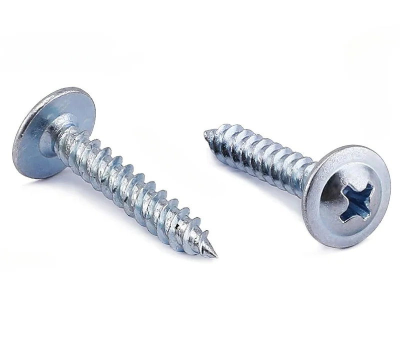 Heavy-Duty Screws for Construction Sites-100 Qty #8 x 1-1/4" Zinc Plated Phillips Modified Truss Head Wood Screws (BCP1219)