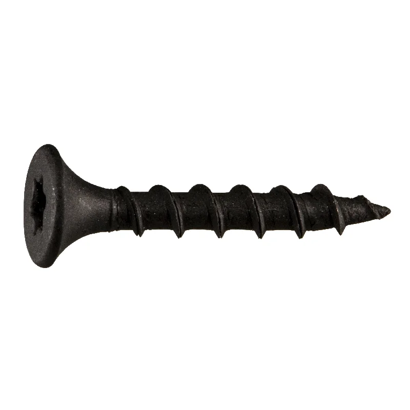 Screws for Attaching Roof Fixtures-6 x 1" Black Phosphate SaberDrive Coarse Drywall Screws