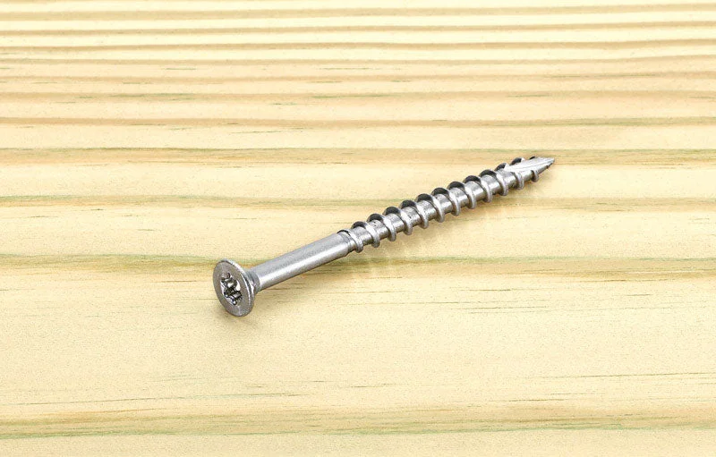 Precision Screws for Fine Assembly Work-Starborn Deckfast No. 10 X 2-1/2 in. L Silver Star Flat Head Deck Screws 250 pk