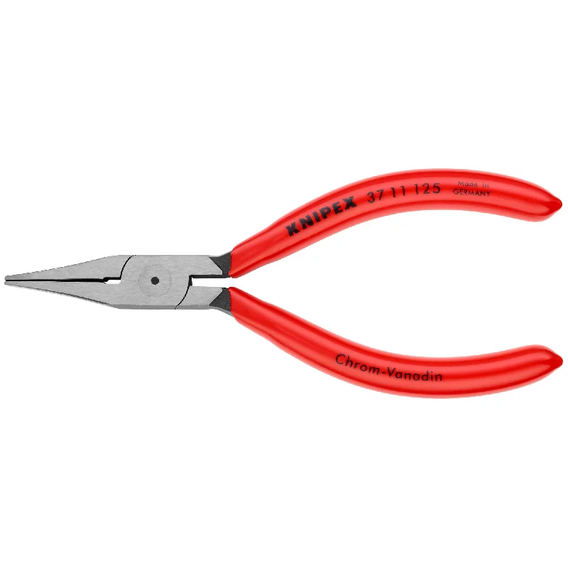 Pliers for Working with Small Objects-Knipex 37 11 125 5" Electronics Gripping Pliers-Flat Wide Tips