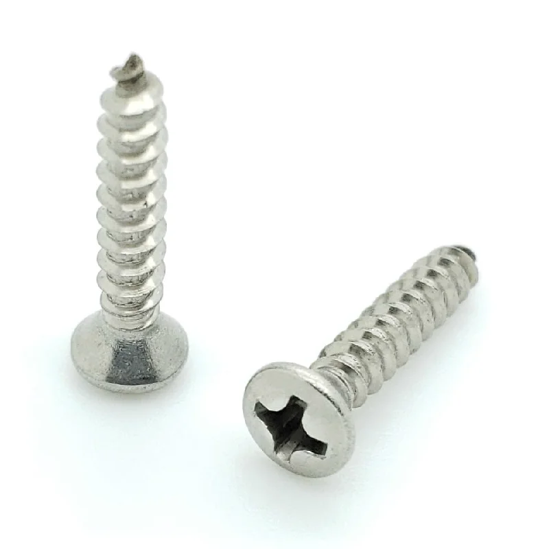 Precision Screws for Fine Assembly Work-100 Qty #6 x 3/4" Oval Head 304 Stainless Phillips Head Wood Screws (BCP620)