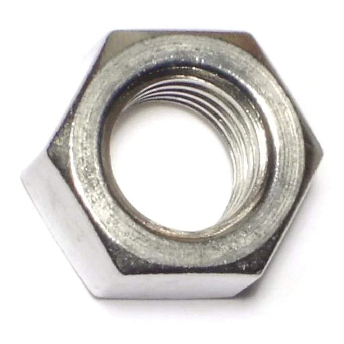 Flat Nuts for Tight Spaces and Low-Profile Applications-5/8"-11 18-8 Stainless Steel Coarse Thread Hex Nuts