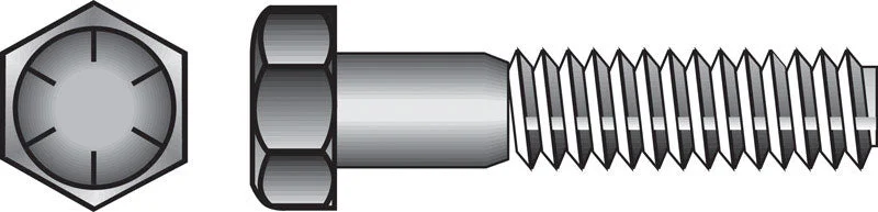 Screws for Assembling Metal Framework-HILLMAN 7/16 in. D X 3 in. L Heat Treated Steel Hex Head Cap Screw 50 pk