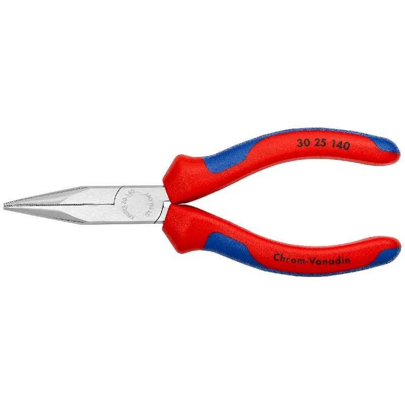 Long Handle Pliers for Extra Leverage-Knipex 30 25 140 5 1/2" Long Nose Pliers-Half Round Tips