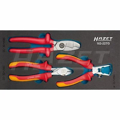 Heavy Duty Wire Cutting Pliers-Hazet 163-227/3  VDE pliers set