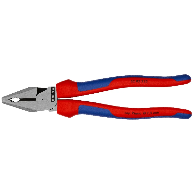 Soft Grip Pliers for Comfort and Control-Knipex 02 02 225 SBA 9" High Leverage Combination Pliers