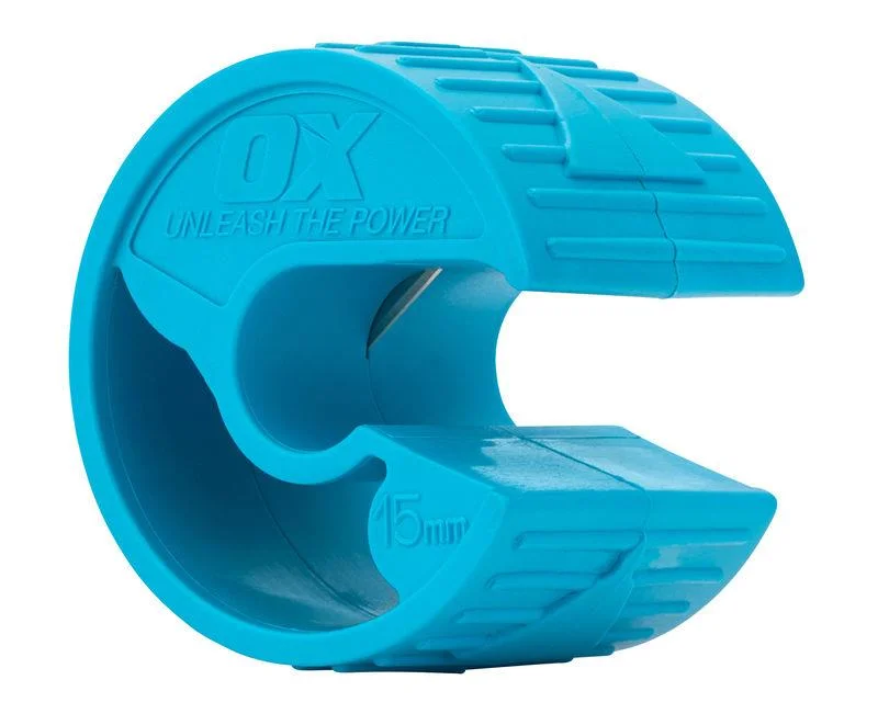 Pipe Cutters with Ergonomic Grip for Comfort-OX Pro POLYZIP Plastic Pipe Cutter 15mm