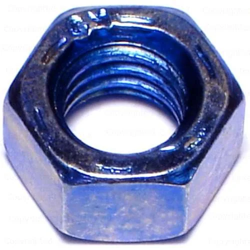 Galvanized Nuts for Heavy-Duty Outdoor Use-Blue Rinse Coarse Grade 8 Hex Nuts