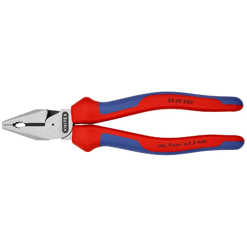 Ergonomic Cutting Pliers for Comfort-Knipex 02 02 200 8" High Leverage Combination Pliers