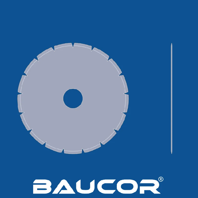 Continuous Rim Saw Blades for Smooth Cutting-7" Diameter V Shaped Tooth Circular Blade, Part Number 90058