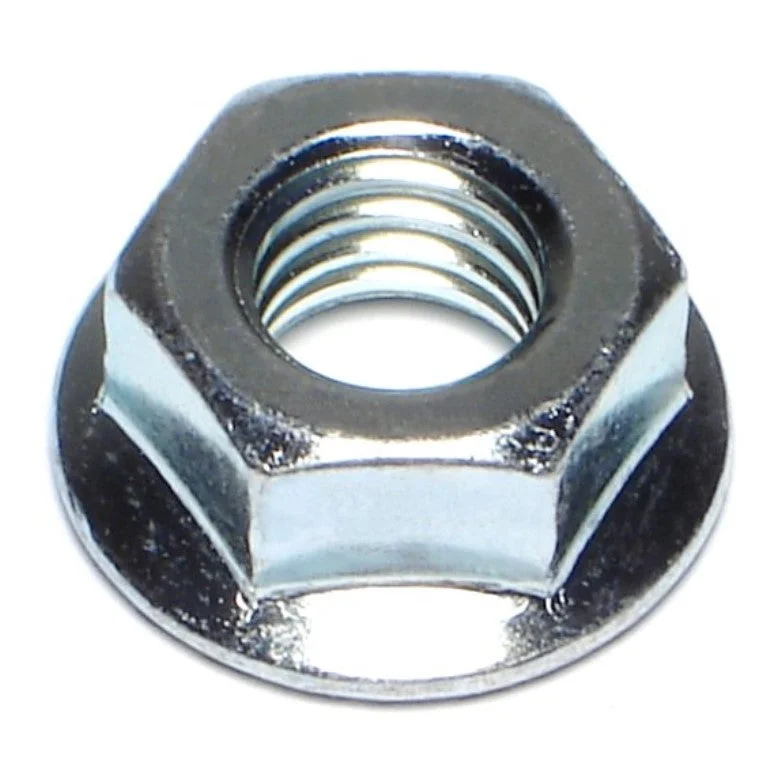 Acorn Hex Nuts for Home and Office Use-7/16"-14 Zinc Case Hardened Hex Flange Nuts (16 pcs.)