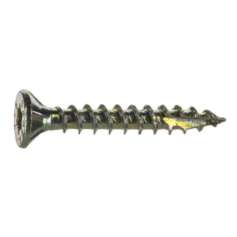 Screws for Mounting Window Frames and Trim-6 x 1" Yellow Zinc Saberdrive Interior Wood Screws (50 pcs.)