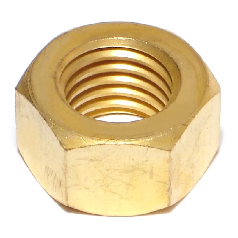 Hexagonal Lock Nuts for Stable Assembly-3/4"-10 Brass Coarse Thread Finished Hex Nuts (4 pcs.)