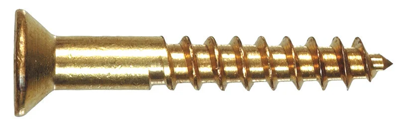 Screws for Attaching Light Fixtures to Ceilings-HILLMAN No. 10 X 3 in. L Phillips Coarse Wood Screws 100 pk