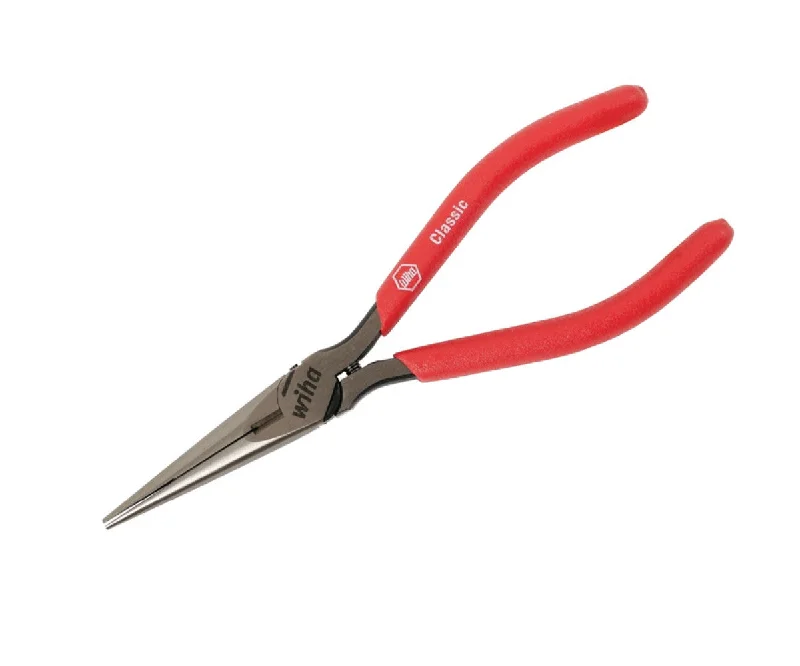 Wire Looping Pliers for Craft and Jewelry-Wiha Tools 32617 Soft Grip Long Nose Pliers/Cutters With Spring Return 6.3"