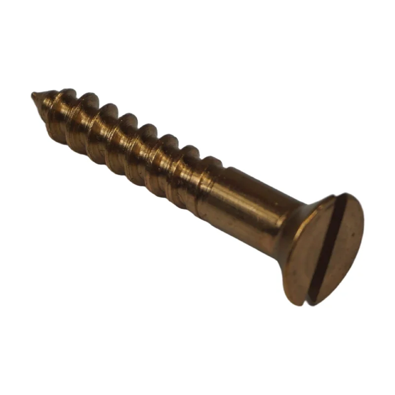 Hex Head Screws for Heavy-Duty Use-#8 Silicon Bronze Wood Screws