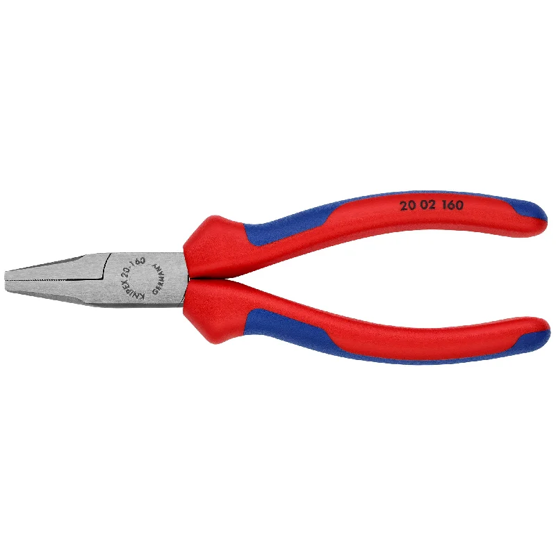 Heavy Duty Locking Pliers for Industrial Use-Knipex 20 02 160 6 1/4" Flat Nose Pliers