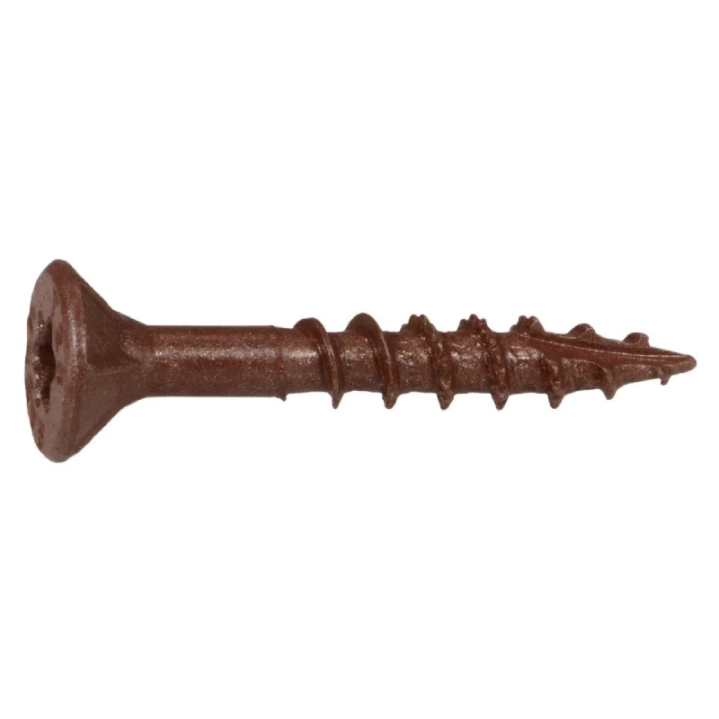 Wood Screws with Threaded Shaft for Strong Hold-9 x 1-1/4" Star Drive Red Deck Saberdrive Screws 1 lb. Tub (194 pcs.)