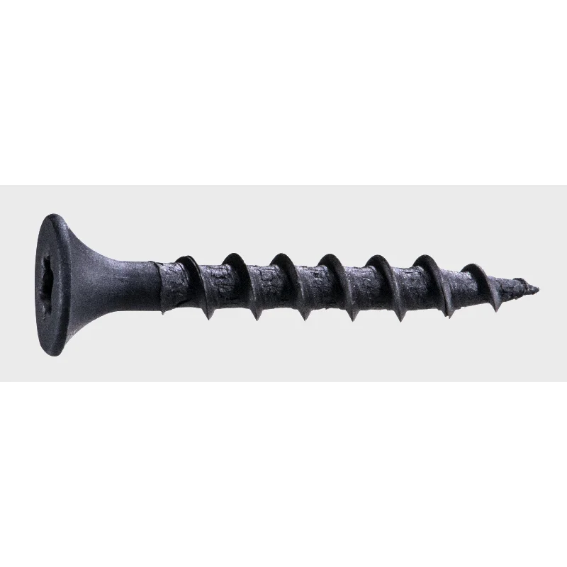 Screws for Mounting Window Frames and Trim-6 x 1-1/4" Black Phosphate SaberDrive Coarse Drywall Screws