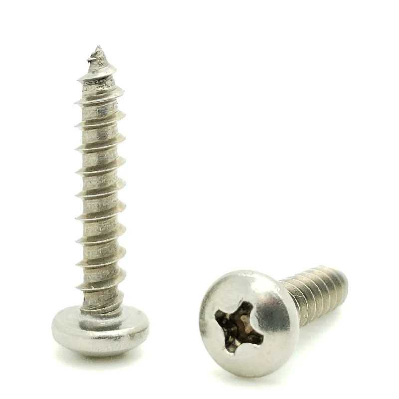 Screws for Reinforcing and Strengthening Joints-300 Qty #6 x 5/8" 304 Stainless Steel Phillips Pan Head Wood Screws (BCP858)