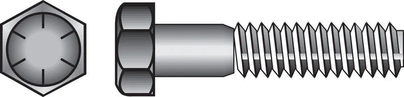 Anti-Rust Screws for Outdoor Use-HILLMAN 7/16 in. D X 1-1/4 in. L Heat Treated Steel Hex Head Cap Screw 50 pk