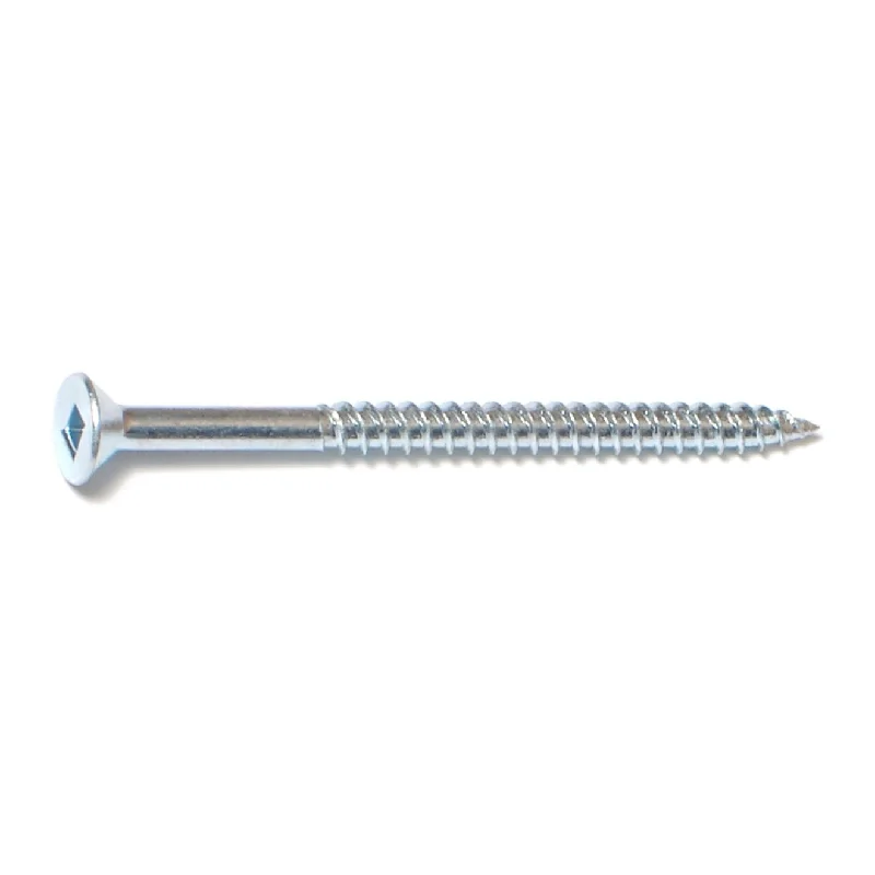 Screws for Reinforcing and Strengthening Joints-#8 x 2-1/2" Zinc Square Drive Flat Head Wood Screws (40 pcs.)