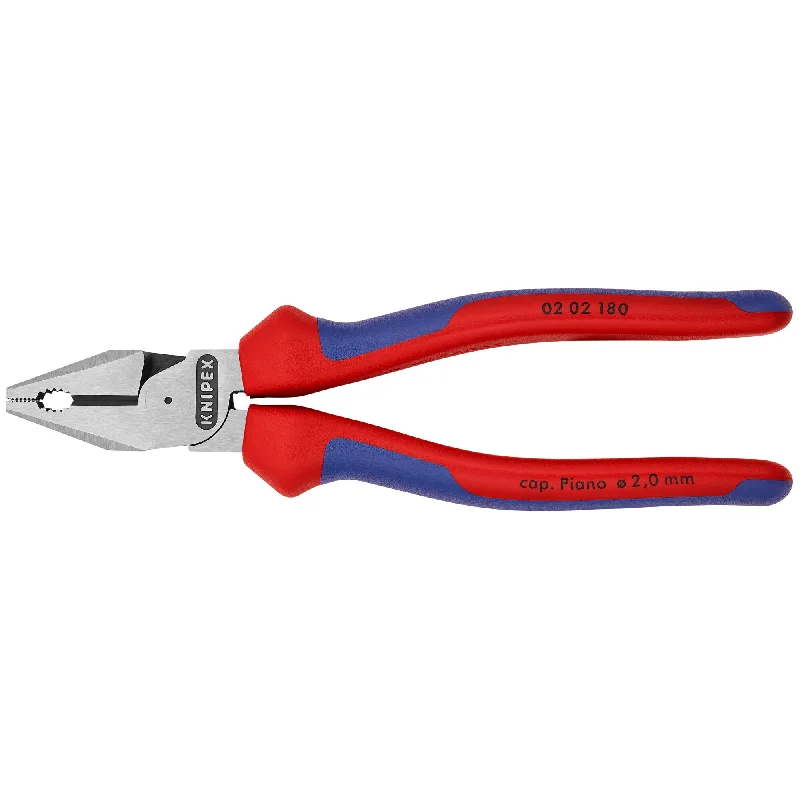 Universal Pliers for Multiple Uses-Knipex 02 02 180 7 1/4" High Leverage Combination Pliers