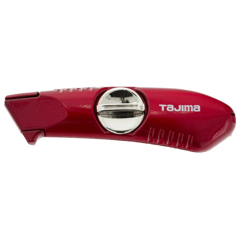 Durable Utility Knives for Industrial Use-Tajima V-REX Fixed Utility Knife with a Professional Heavy Duty Handle and 3 Trapezoid Black Blades