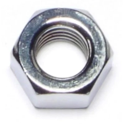 Nuts for Fixing Machinery Parts and Equipment-3/8"-16 Chrome Plated Grade 5 Steel Coarse Thread Hex Nuts