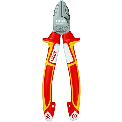 Anti-Slip Pliers for Secure Grip-Felo 0715763795 Diagonal Nippers, VDE X 6-1/4"