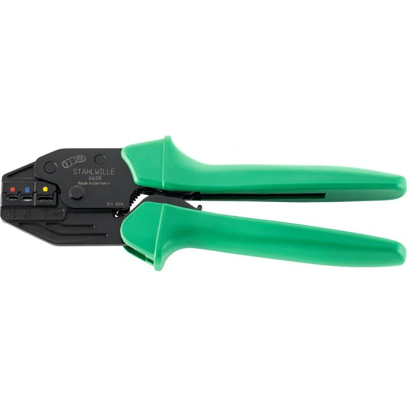 Durable Pliers for Industrial Use-Stahlwille 66380220 6638 Crimping pliers for cable lugs, 220 mm