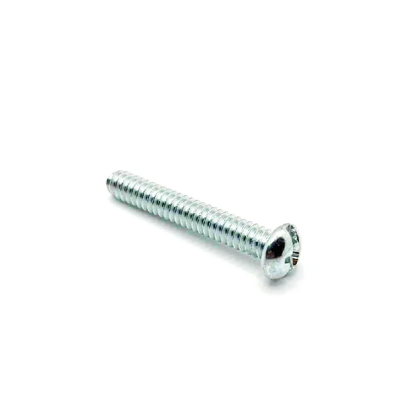 Wood Screws for Secure Joinery-#10-24 x 1-1/4in UNC Phillips Round Machine Screw Clear Zinc