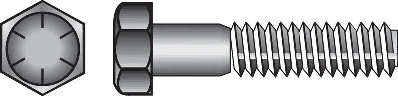 Wood Screws with Threaded Shaft for Strong Hold-HILLMAN 5/8 in. D X 3-1/2 in. L Heat Treated Steel Hex Head Cap Screw 25 pk