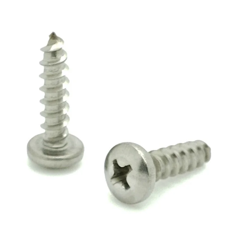 Screws for Car Repairs and Restoration-100 Qty #10 x 3/4" 304 Stainless Steel Phillips Pan Head Wood Screws (BCP780)