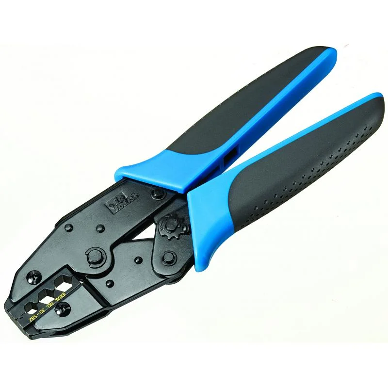 Pliers with Built-In Cutter for Convenience-Ideal 30-503 Crimpmaster Tool with CATV-F Die Set